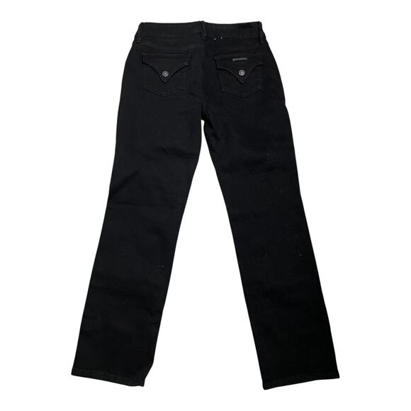 Hudson Womens Jeans 10 Black denim Casual Basic Emo Preppy Straight Classic - Picture 5 of 6